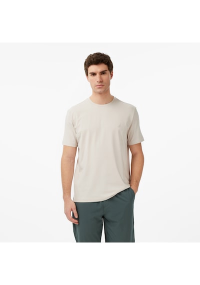 Nautica Erkek Bej Regular Fit T-shirt Düz V65361t Bej