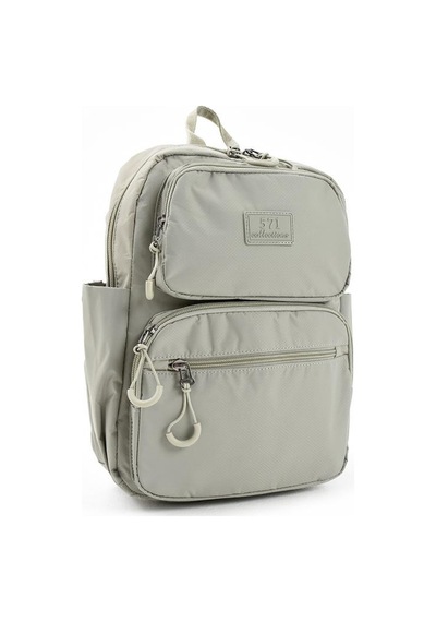 Baginn Unisex Sırt Çantası Paraşüt Kumaş Hafif Çok Cepli Yağmur İtici Kumaş 34 24 Cm 571 Collection Bej