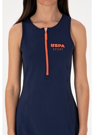 U.S. Polo Assn. Kadın Lacivert Kolsuz Mini Boy Örme Elbise 50300711-VR033
