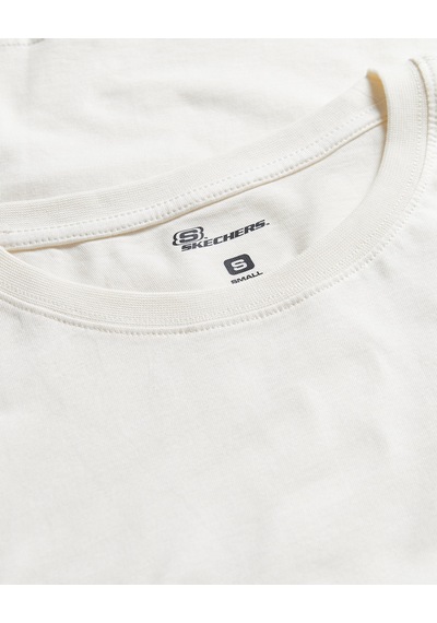 Skechers W Light Fabric T-shirt Kadın Beyaz Tshirt S2520239-3855