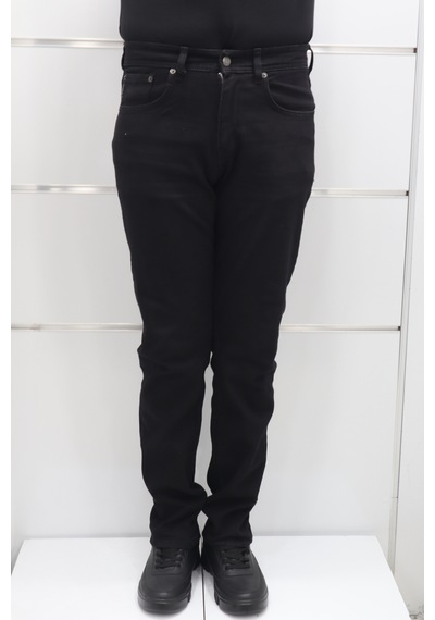 Denim Cartel Dmctekstil Erkek 966 Siyah Yüksek Bel Rahat Kesim Boru Paça Jean Pantolon