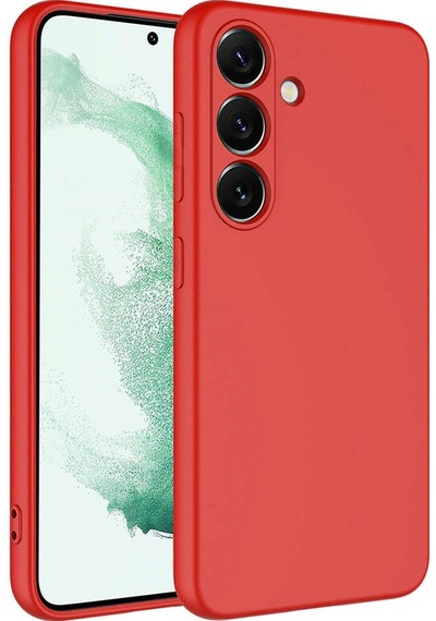 Kilifone - Samsung Uyumlu Galaxy S24 Plus - Kılıf İçi Kadife Koruyucu Mara Lansman Kapak - Kırmızı