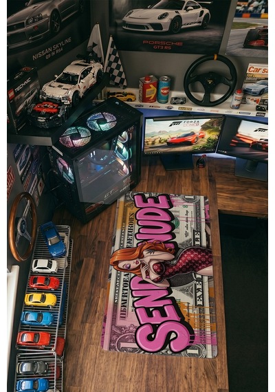 Jessica Rabbit Dolar Graffiti 40x90 Cm Oyuncu Mousepad Kaymaz Taban Büyük Boy Mousepad