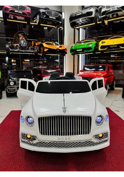 Poyraz Akülü Bentley Suv Akülü Araba 12v 0-7 Yaş Özel Plaka Beyaz