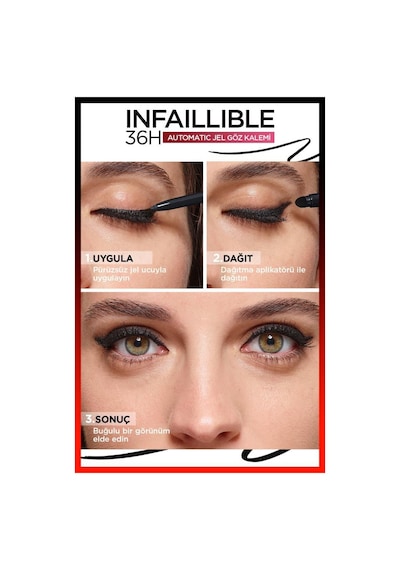 L'Oreal Paris Infaillible Automatic Jel Göz Kalemi - Mat Siyah