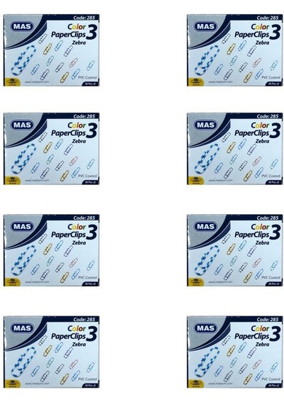 Mas Renkli Zebra Ataş 285 8'li