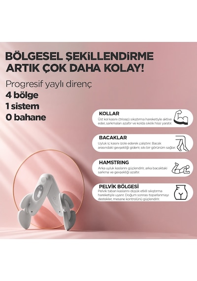 İç Bacak Egzersiz Aleti Thigh Master Kegel Cihazı Pelvik Taban Kas Aleti Kalça ve Kol Sıkılaştırıcı