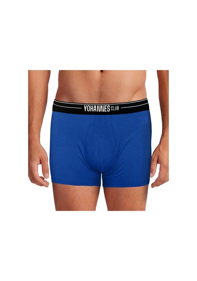 Yohannes Club, Erkek Özel Anatomik Pamuklu Boxer, Renk Seçenekli, Tekli Paket Saks Mavisi