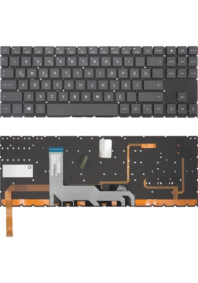 Hp Uyumlu Omen 15-ek0001nt 3a693ea Klavye Tr Işıklı - Rgb Aydınlatma