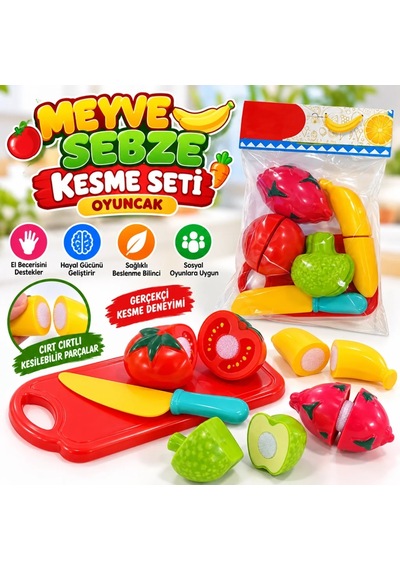Ers Enf-39236 Meyve Sebze Kesme Seti Oyuncak