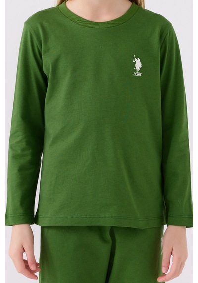 U.s. Polo Assn Kız Çocuk Yeşil Pijama Takımı Us1668-c-v10 Yeşil