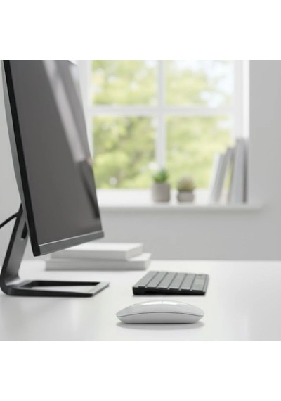 Beyaz Renkli Ergonomik Sessiz Kablosuz Mouse Usb Alıcılı, Ofis Ve Oyun İçin Konforlu Bilgisayar Fa Diğer