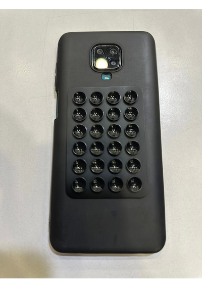 Vakum Telefon Tutucu Öpücük Silikon ,Siyah-Siyah