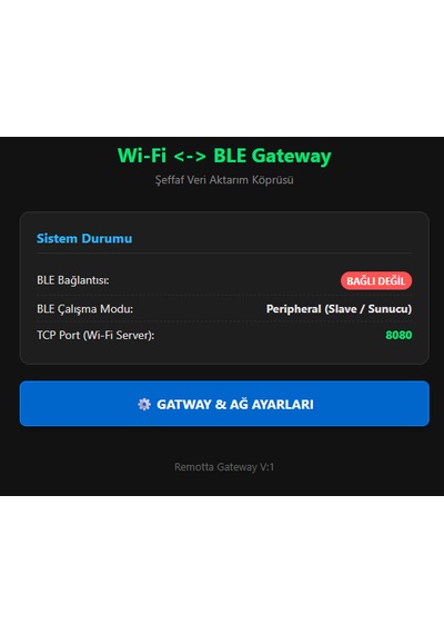 Wi-fi & Ble Gateway Modülü Şeffaf Veri Aktarım Köprüsü