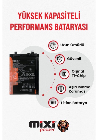 Xiaomi Redmi K70 / K70 Pro / Mi 14t Pro Uyumlu Tam Kapasite Batarya