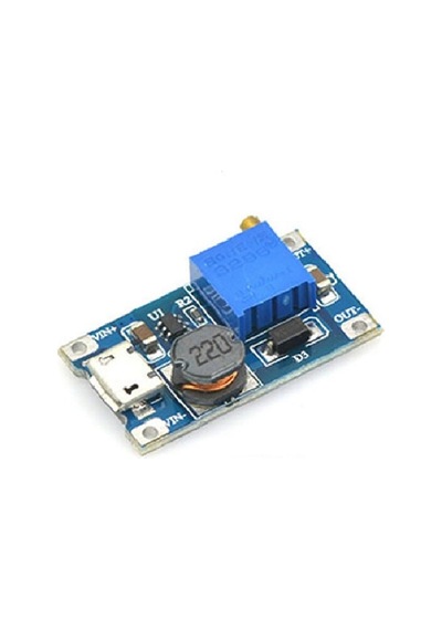 Mt3608 Micro Usb Dc-dc Voltaj Yükseltici Modül - Usb Soketli - 2a