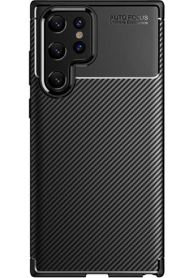 Samsung Uyumlu Galaxy S22 Ultra Kılıf Karbon Silikon Case Kapak