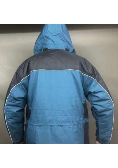 Izrasa Ripstop Parka 2 Renkli Lacivert-Indigo Reflektif Şeritli