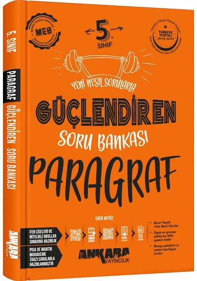 Ankara 2025 5. Sınıf Paragraf Güçlendiren Soru Bankası Güncel Müfredat