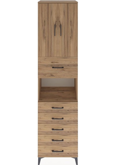 Hyperion Dolap 3 Raflı 6 Çekmeceli 2 Kapaklı 60x44x243 Çam-çam Çam Hyperion Dolap 3 Raflı 6 Çekmeceli 2 Kapaklı 60x44x243 Çam-çam Çam
