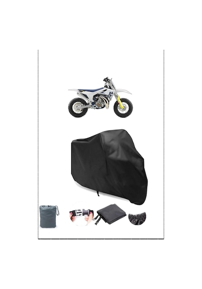 Siyah Husqvarna Tc 50 Mini Su Geçirmez Dayanıklı Motosiklet Örtüsü