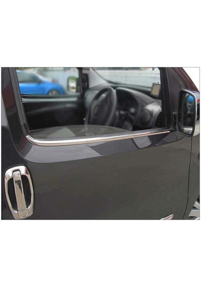 Fiat Fiorino Krom Cam Çıtası 2 Prç. 2008 ve Üzeri Paslanmaz Çe...