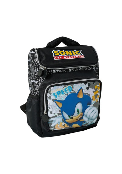 Sonic The Hedgehog Okul Çantası Siyah