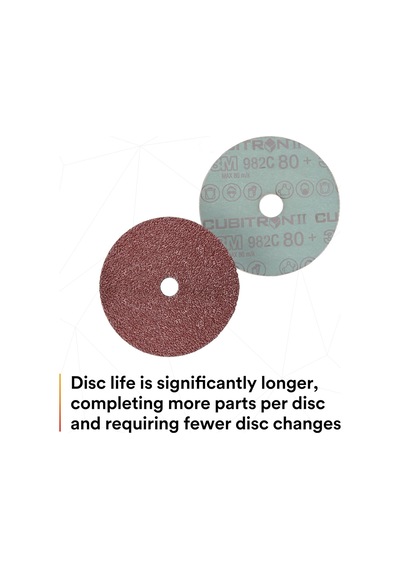 3m Cubitron Iı Fiber Disk 982c - 36+ Grit Metal Taşlama Diski - Seramik Hassas Şekilli Tahıl - Açılı