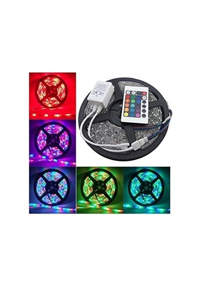 5 Mt 20 Fonksiyonlu Uzaktan Kumandalı Rgb Gaming Led Şerit Işık Görseldeki Renk