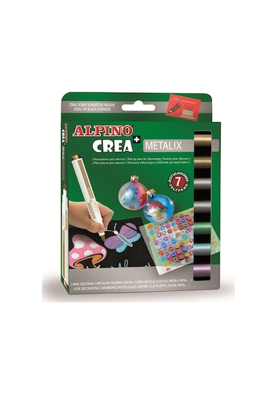 Alpino Keçeli Kalem Metalix 7 Li Metalik Renkler Ar000134