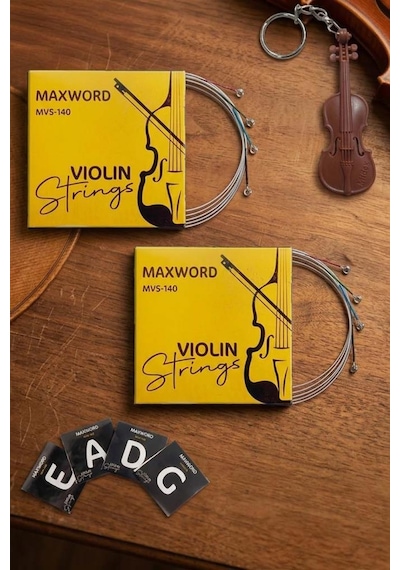 Maxword Mvs-140x 2 Li Paket Profesyonel Keman Teli Seti