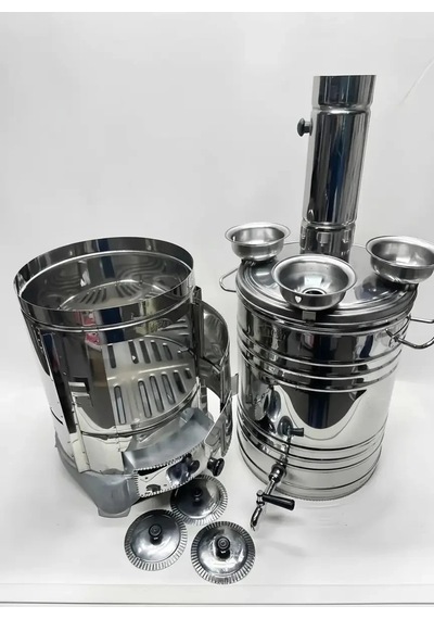 25 Litre Büyük Semaver 3 Demlik Koyma Yerli