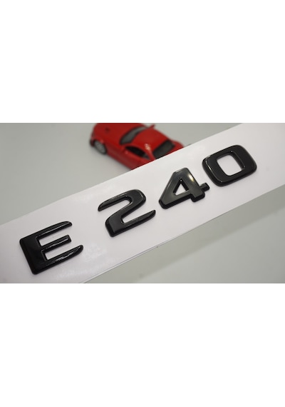 E 240 Bagaj Parlak Siyah ABS 3M 3D Yazı Logo