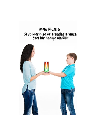 Pluse 5 Mikrofonlu Ses Bombası/360 Ledli Hoparlör/led Işıklı Gece Lambası/dekoratif Aydınlatma