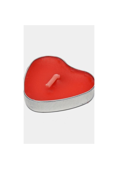 25 Adet Kalp Mum Kına Özel Gün Romantik Ortam Mumu 25 Adet Mum Seti Kırmızı