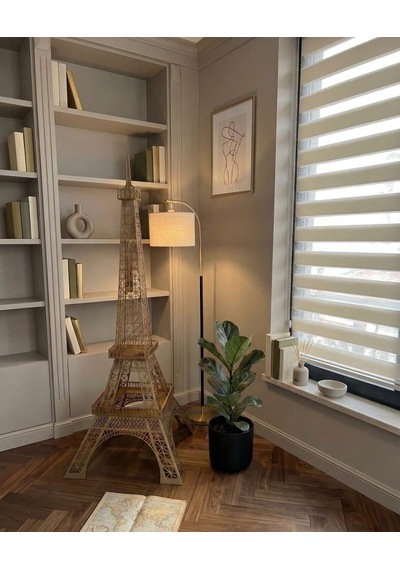 Dekoratif Eskitme Lazer Kesim Metal Eyfel Kulesi