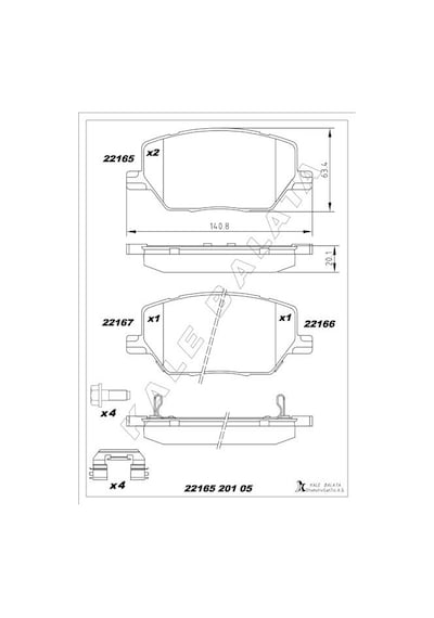 Ön Fren Balatası Fıat 500x 14 Jeep Renegade 14 Compass 20 1.3d Mtj 1.3tb 1.4 1.6d Mtj 1.6e-torq 2.0d Mtj 77367214-77367936-77368577
