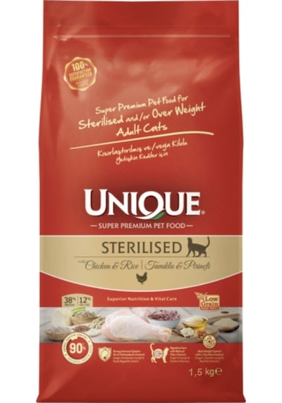 Tavuklu & Prinçli Kısırlaştırılmış Yetişkin Kedi Maması 1,5 Kg