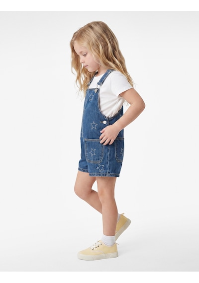 Koton Cepli Yıldız İşlemeli Pamuklu Kare Yaka Askılı Denim Salopet Tulum Orta İndigo 7wmg80003ad Koton Cepli Yıldız İşlemeli Pamuklu Kare Yaka Askılı Denim Salopet Tulum Orta İndigo 7wmg80003ad