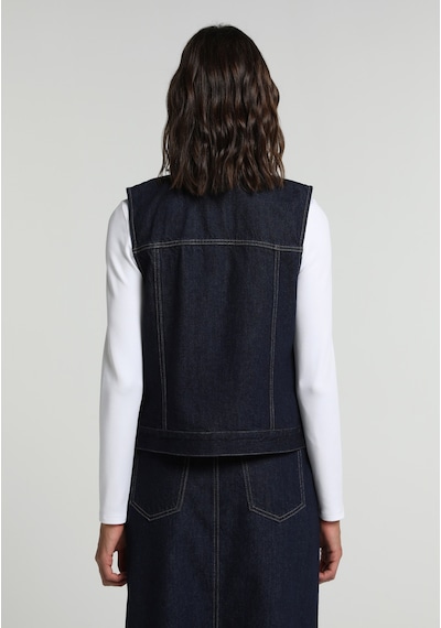 Colin's Colins Regular Fit Kadın Dark İndigo Denim Yelek Cl1082774 Q1.v1 Dn45186
