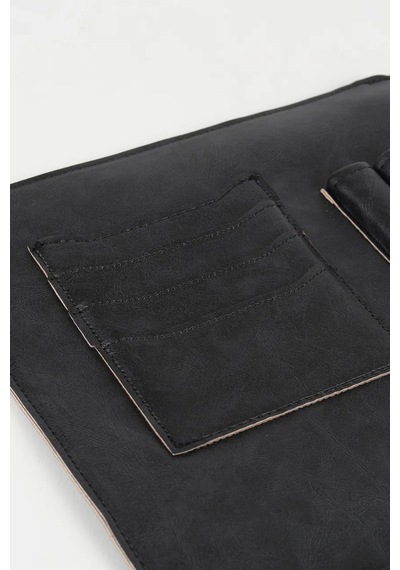 Apple Uyumlu MacBook Air Pro 13-14 Inç Organizer Evrak & Laptop & Tablet Çantası Siyah