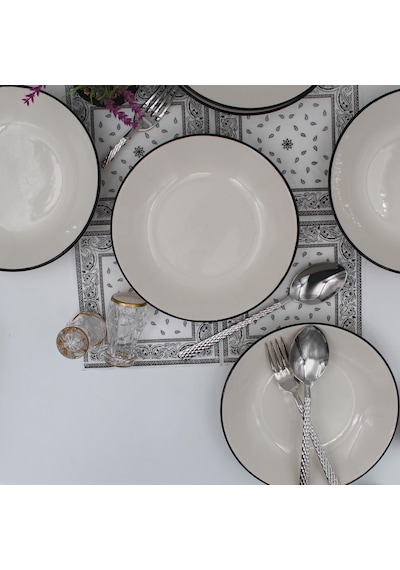 Anka 20 Cm Seramik Yemek Tabağı 6 Adet
