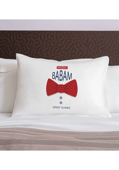 Bk Gift Kişiye Özel Baba Temalı Pamuklu Yastık Kılıfı-11 50x70cm, Babaya Hediye, Babalar Günü Hediyeleri Kobitmeyencom31348 Bk Gift