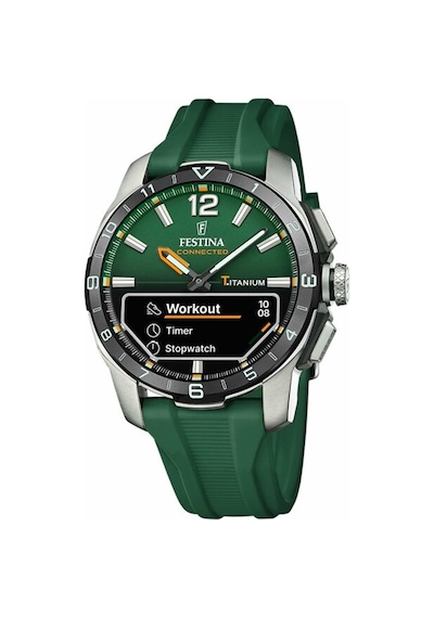Festına F23000/2 Connected D Green Erkek Kol Saati Gri - Siyah