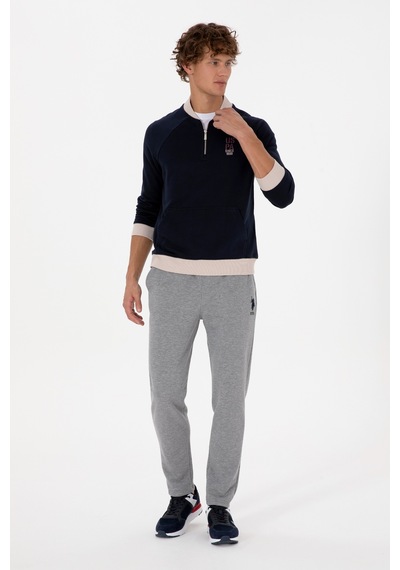 U.S. Polo Assn. Erkek Yarım Fermuarlı Comfort Fit Lacivert Basic Sweatshirt 50316303-VR033