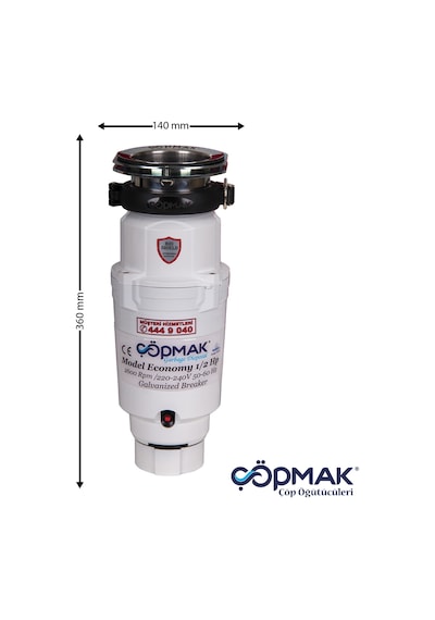 Çöpmak 049 Economy Çöp Öğütücü