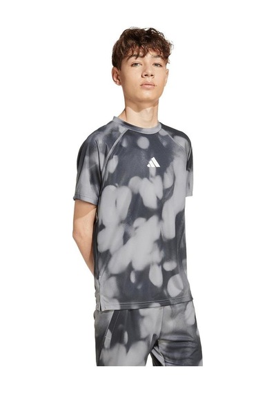 Adidas Çocuk Siyah T-shirt Jm3781 Gri