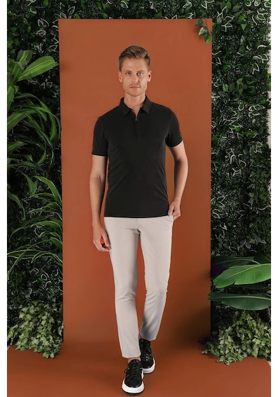 Efor Slim Fit Beli Lastikli Gofre Kumaş Bej Spor Pantolon P 1126 Bej Efor Slim Fit Beli Lastikli Gofre Kumaş Bej Spor Pantolon P 1126 Bej