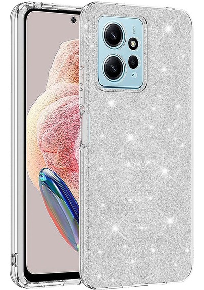 Xiaomi Uyumlu Redmi Note 12 4g Kılıf Zore Parıltılı Simli Shining Silikon