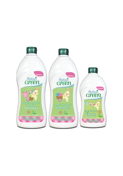 Baby's Green Kokusuz Çamaşır Deterjanı 750 ML + Yumuşatıcı 750 ML + Biberon Emzik Temizleyicisi 500 ML